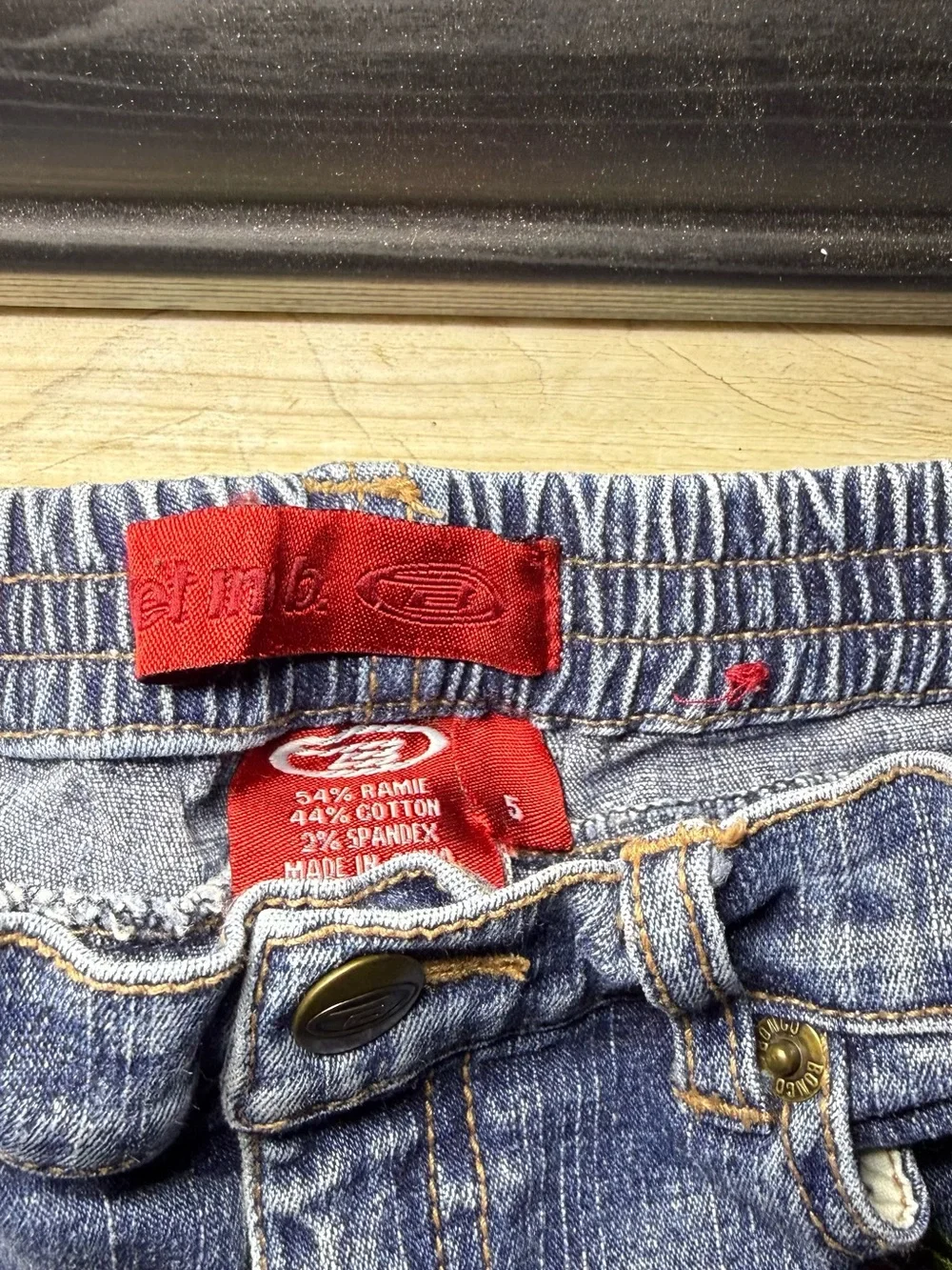 Y2K 2000s Toddlers Embroidered Floral & Patterned Flared Jeans